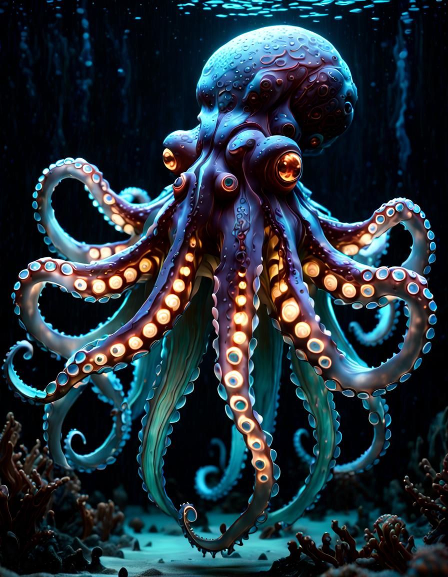 Deep sea octopus