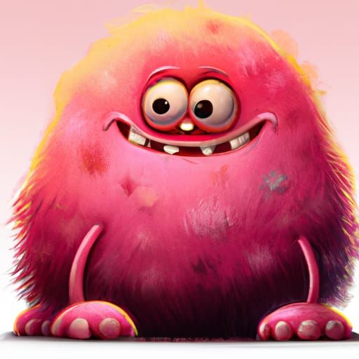 Pink fluffy monster by Alex maleev - AI Generated Artwork - NightCafe ...