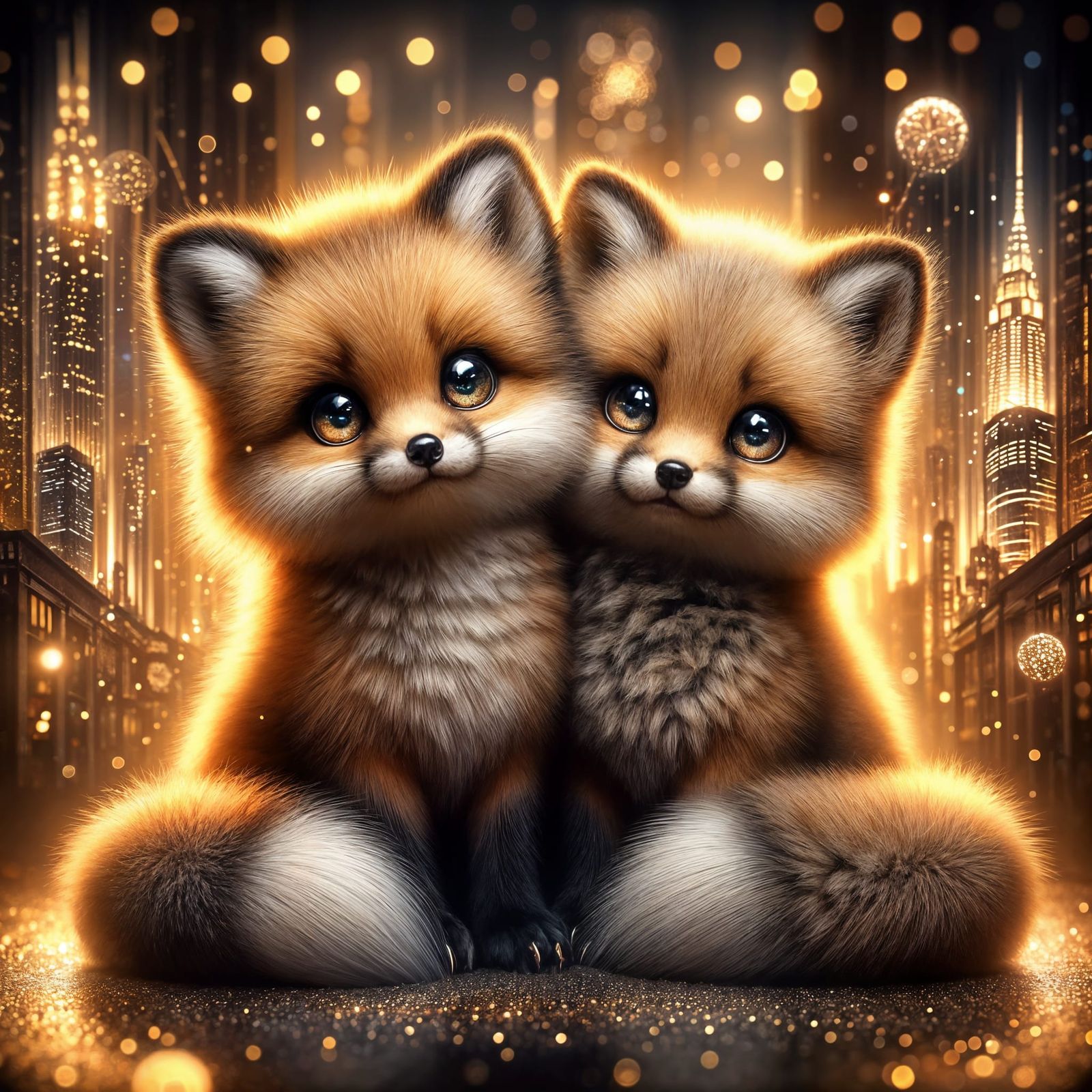 Adorable Twinsi Fox Kits