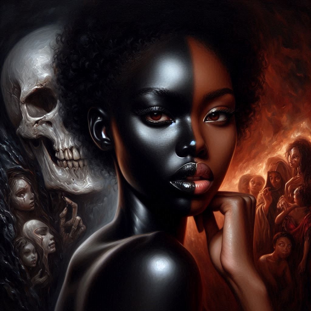 One side is Life, the other side is Death . They both inhabit the same person