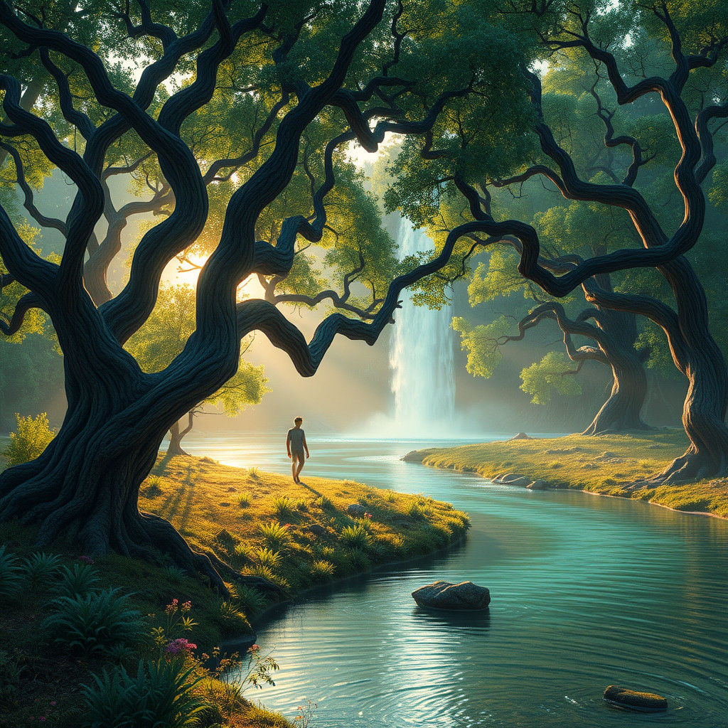 Mystical Forest Landscape at Nachal Orvim