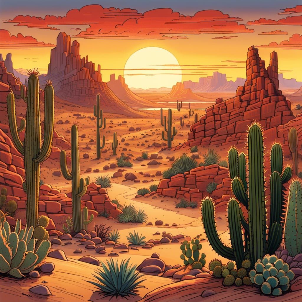 Desert sunset