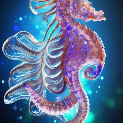A beautiful seahorse 