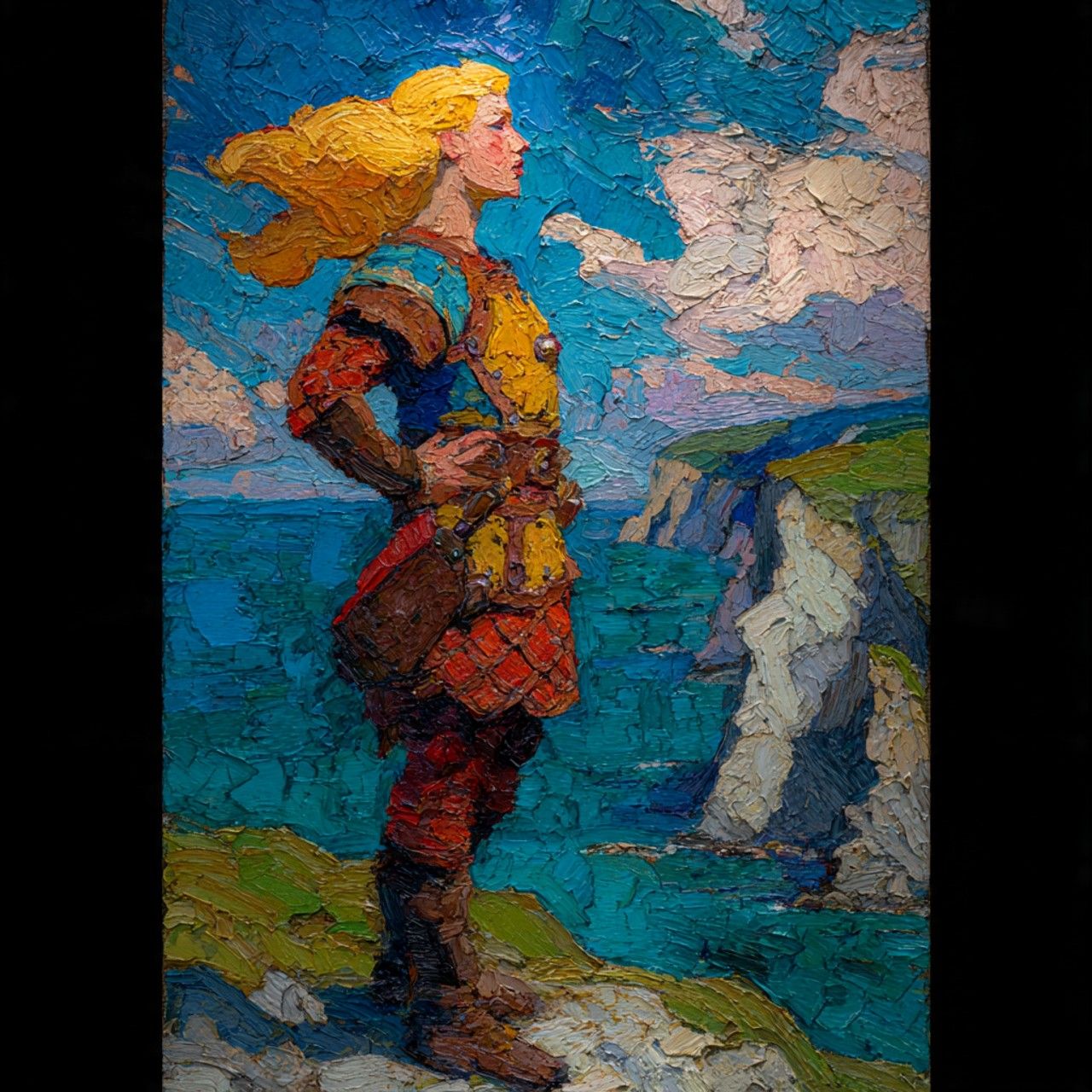 Impasto Viking Woman