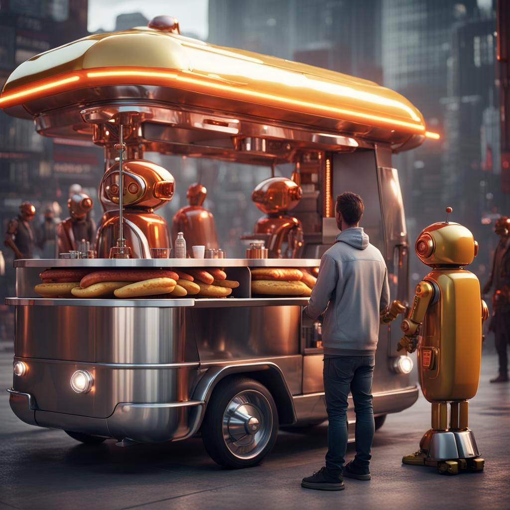 Futuristic Food Truck 