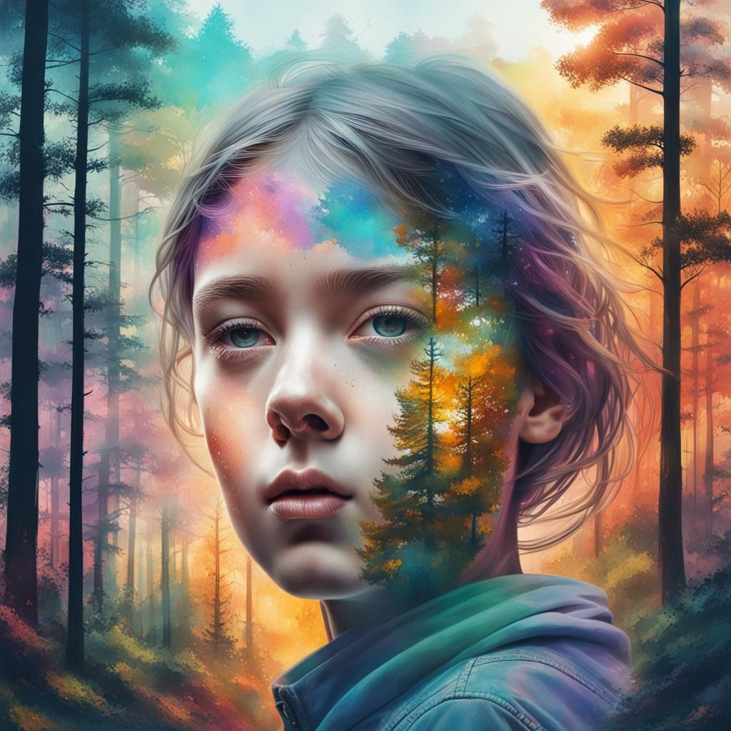 Forest girl - AI Generated Artwork - NightCafe Creator