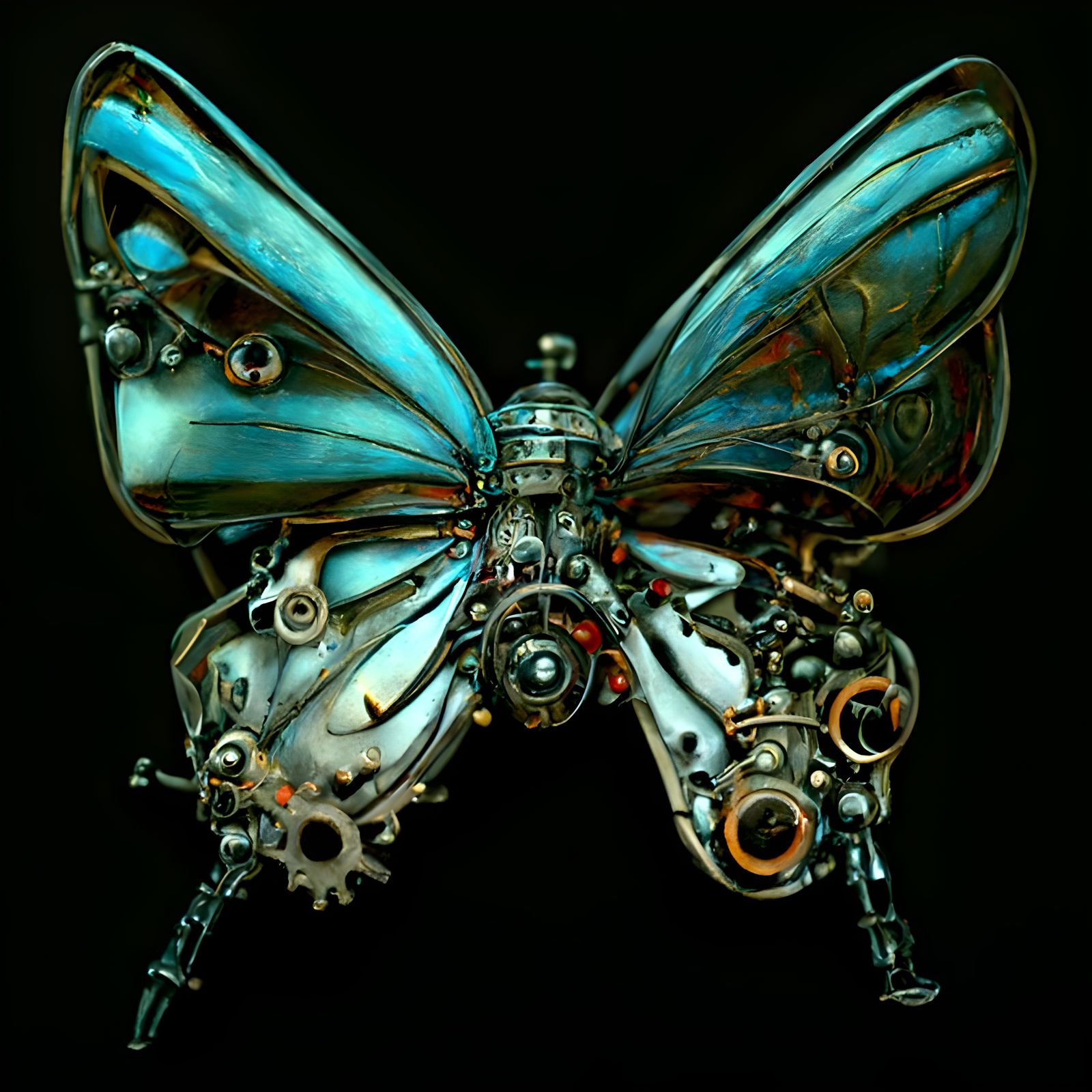 Clockwork Butterfly AI Generated Artwork NightCafe Creator