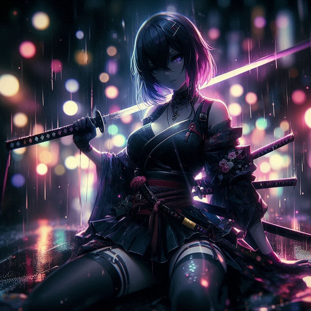 Katana woman