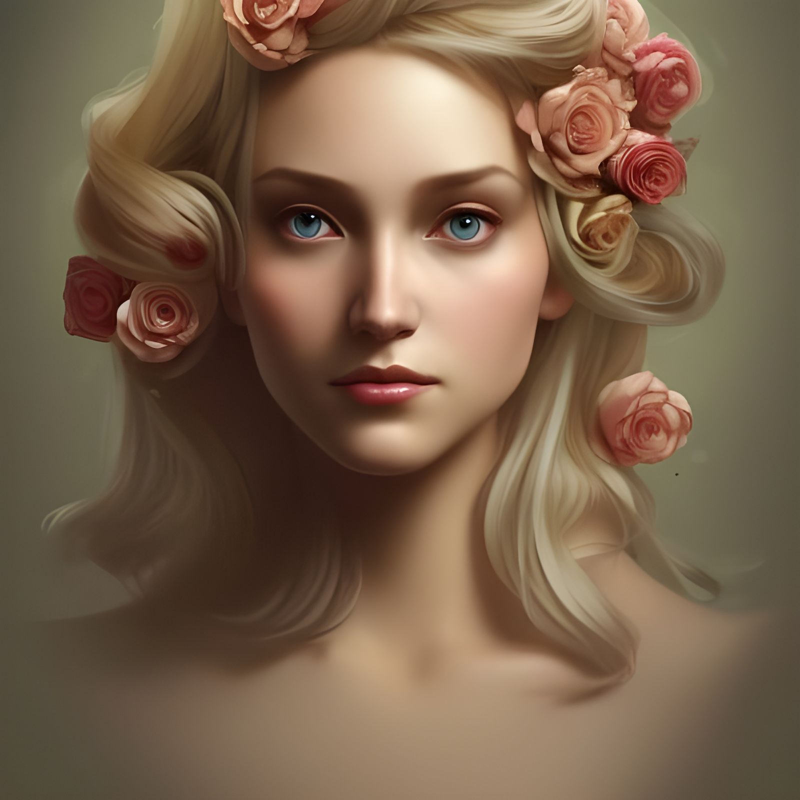 Flowers in her hair