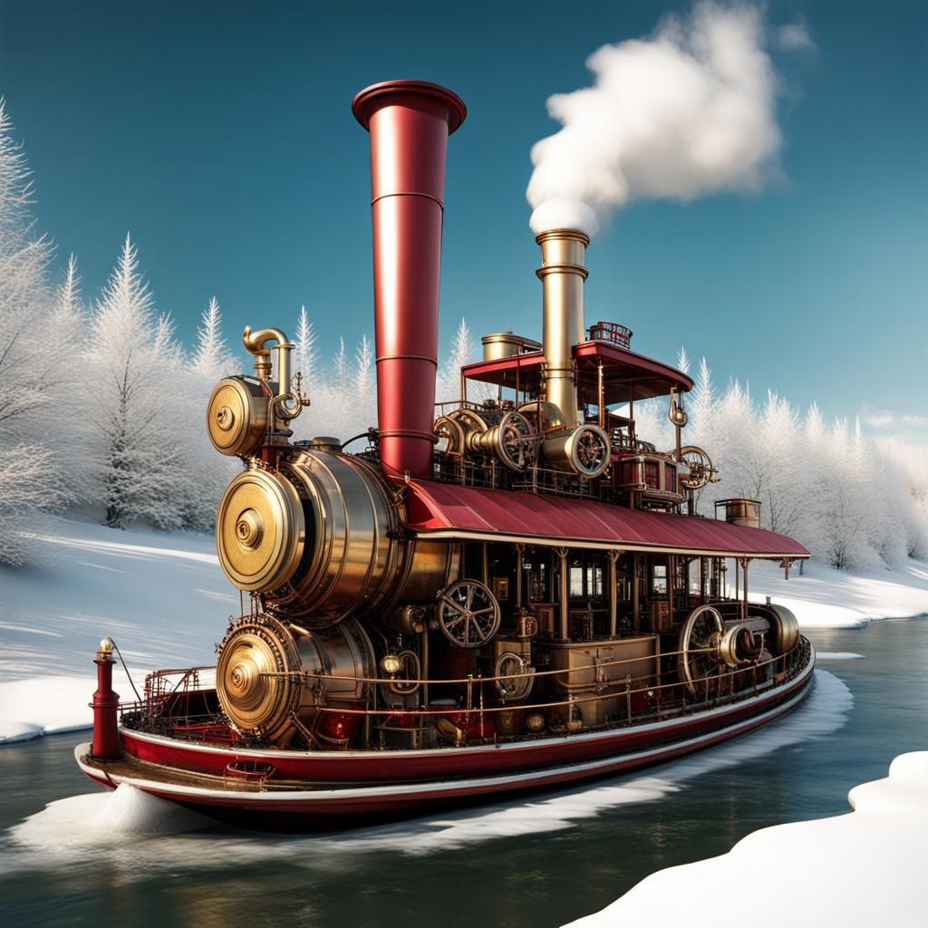 Steampunk Riverboat