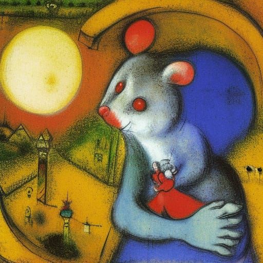 The brave mouse takes the city, and the cowardly mouse goes ...