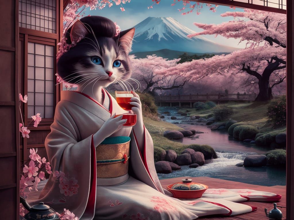 Geisha cat