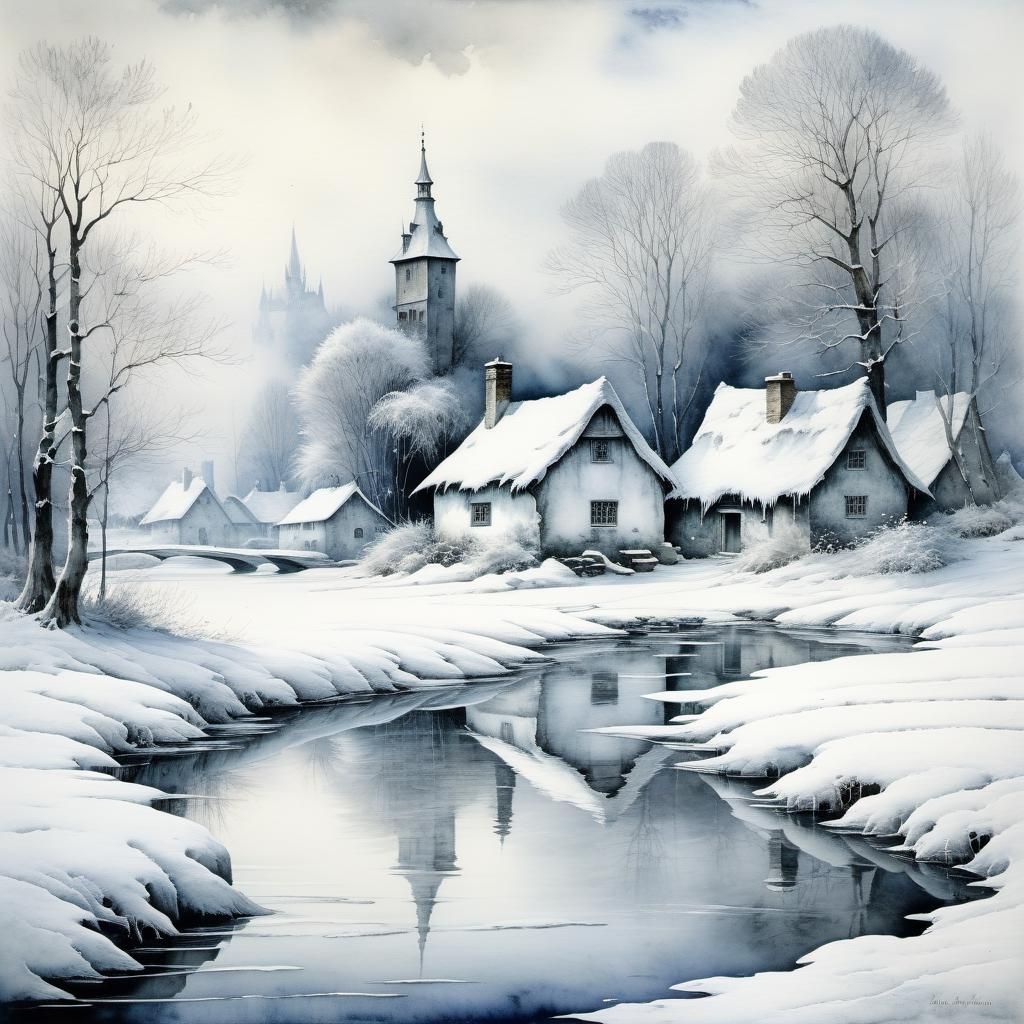 Winter Village  by @Daisy