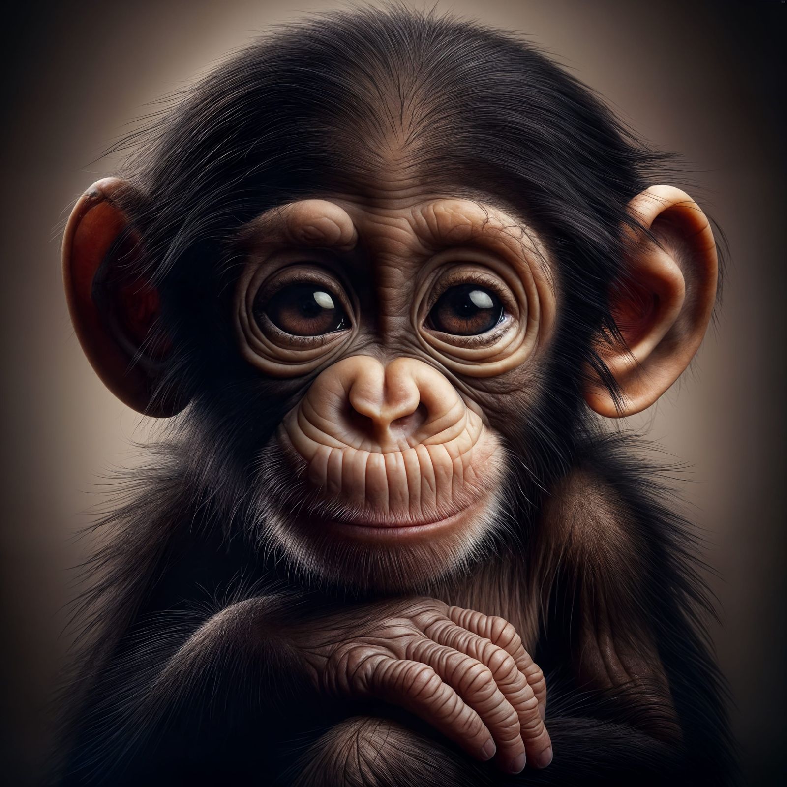 baby chimpanzee