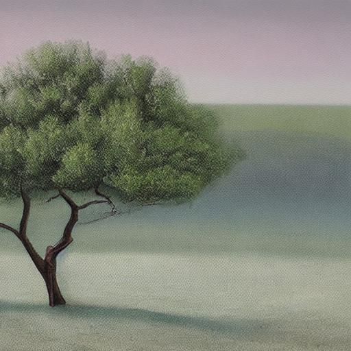Hill, olive groves, vineyards, oaks, firs, in the light of d...