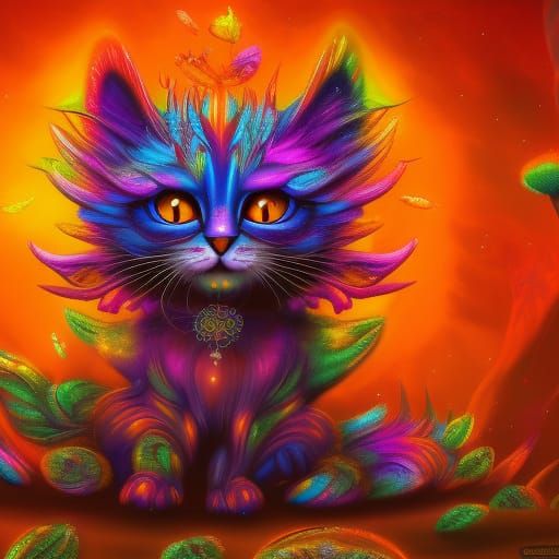 Psychedelic Kitten