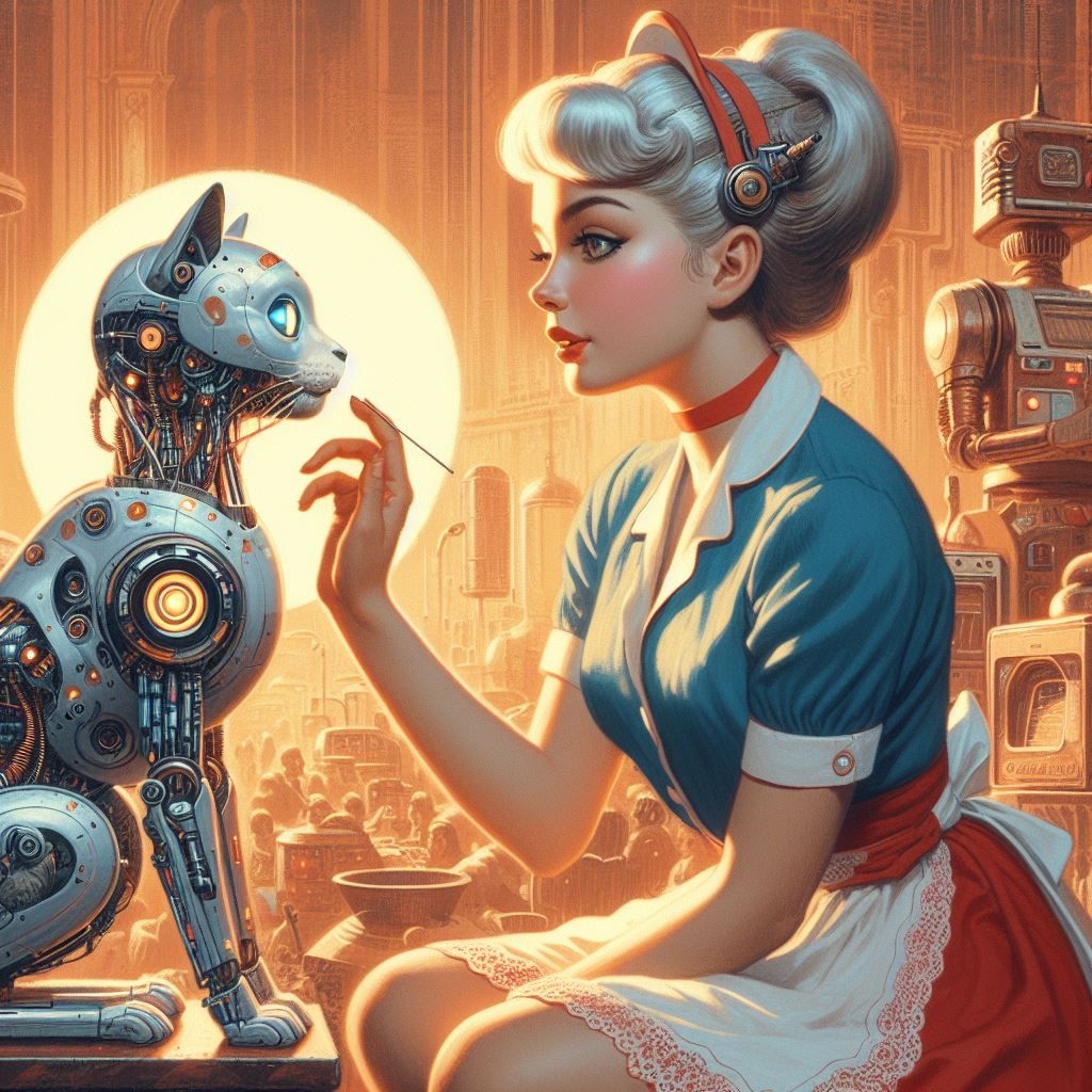 "... And Be Good While I'm Away!" ✨😼🤖