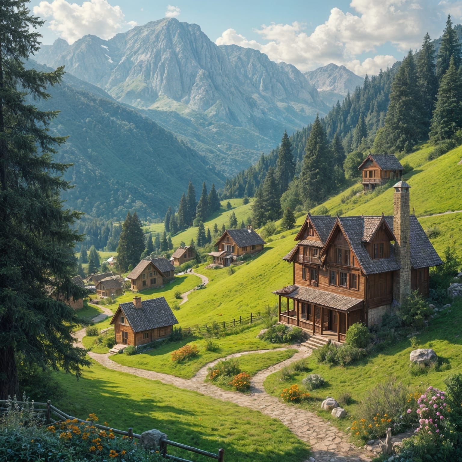 Chasidic Tish in the Alps