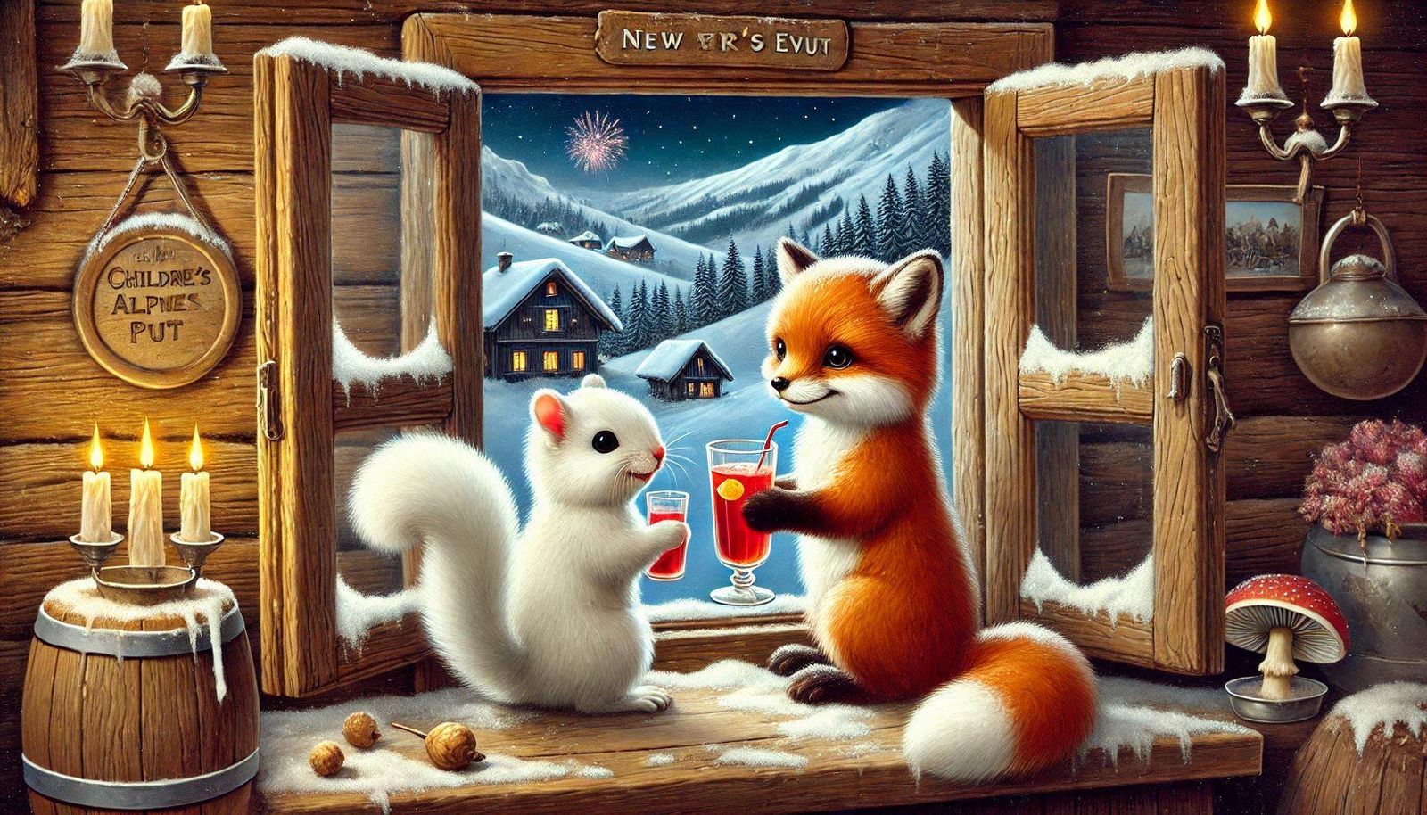 Fox and Squirrel Celebrate New Year's Eve (5-8)