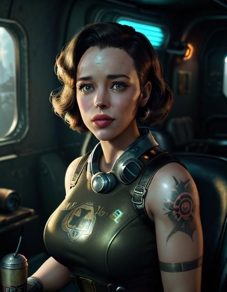 Scribe Haylen Fallout 4 Pinup Art Ai Generated Artwork Nightcafe Creator