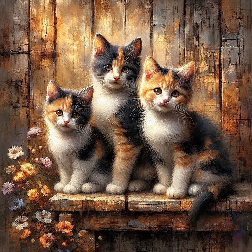 Three Little Kittens  by @Punkmeister