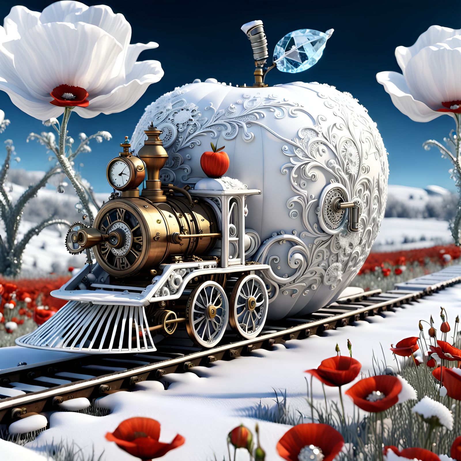 Choo Choo Apple Train   by @Maddy