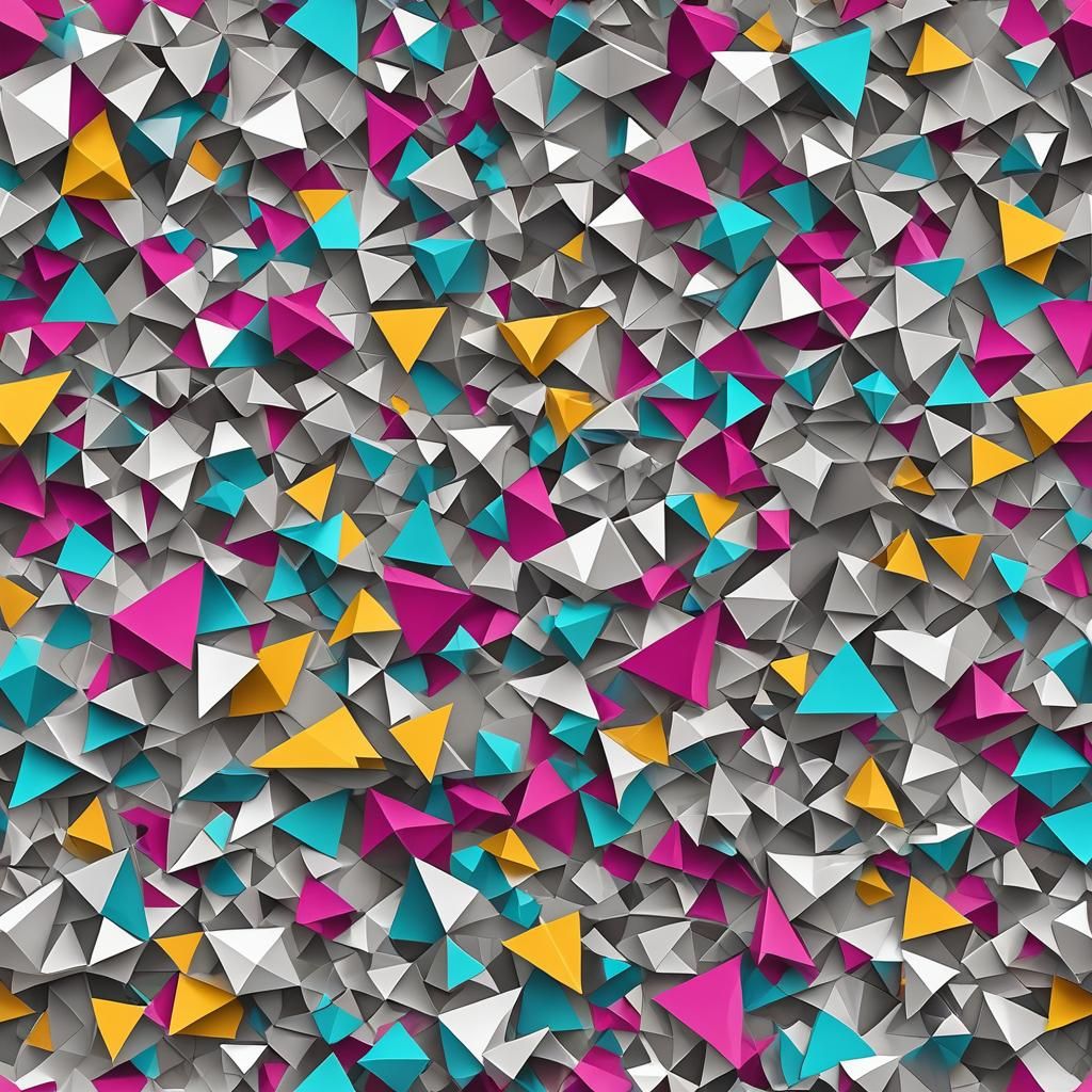 A modern abstract geometric art piece with a minimalist desi...