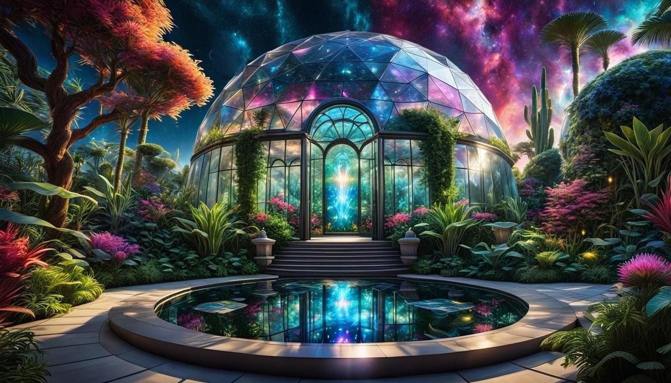 Nocturnal Urban City Garden  by @Yulia 