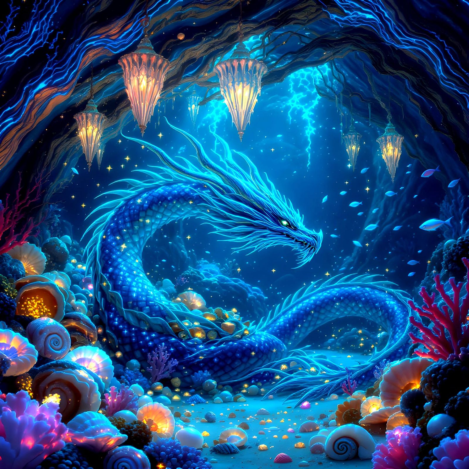 Water Dragon  by @Crimson