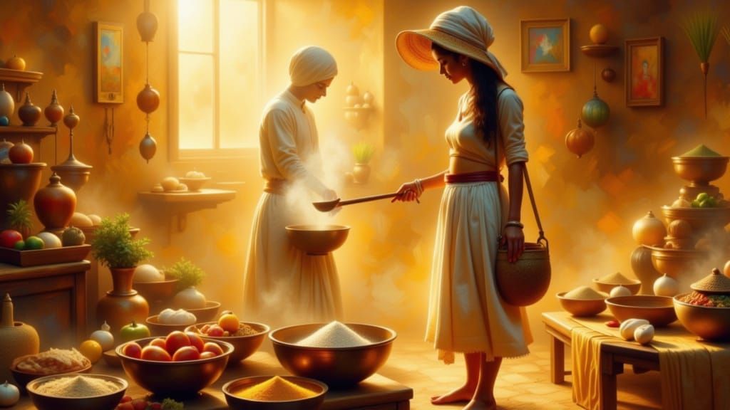 Ayurvedic Cook in Golden Hour Portrait