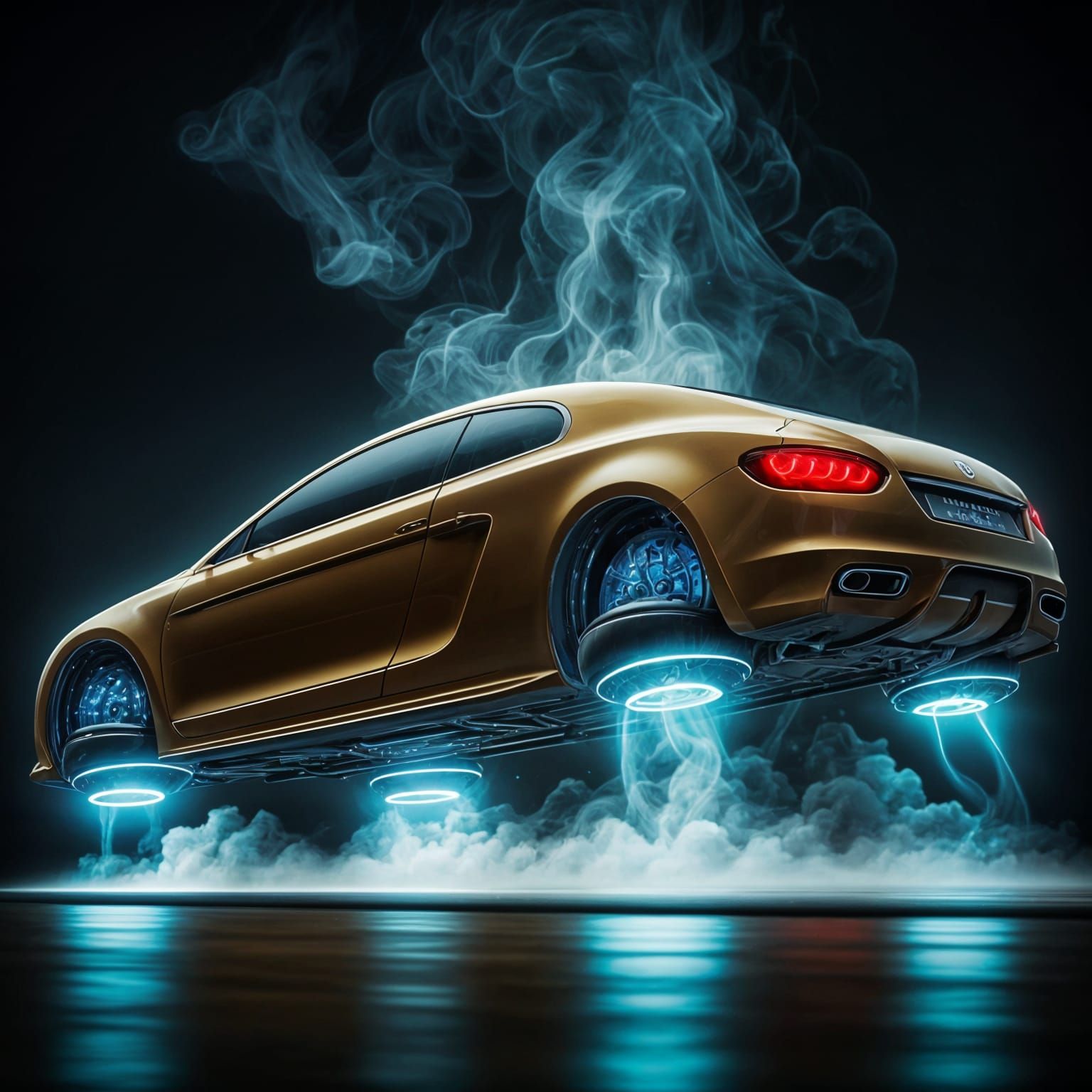 Levitating Thrusters Car  by @3E