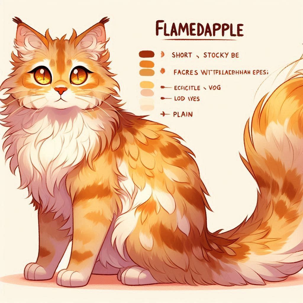 Warrior Cats OC Flame’Dapple