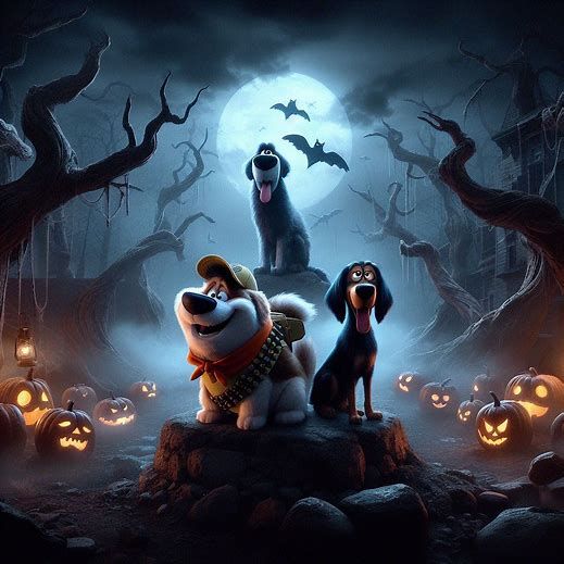 Talking Dogs at Halloween from Up - Dark Disney