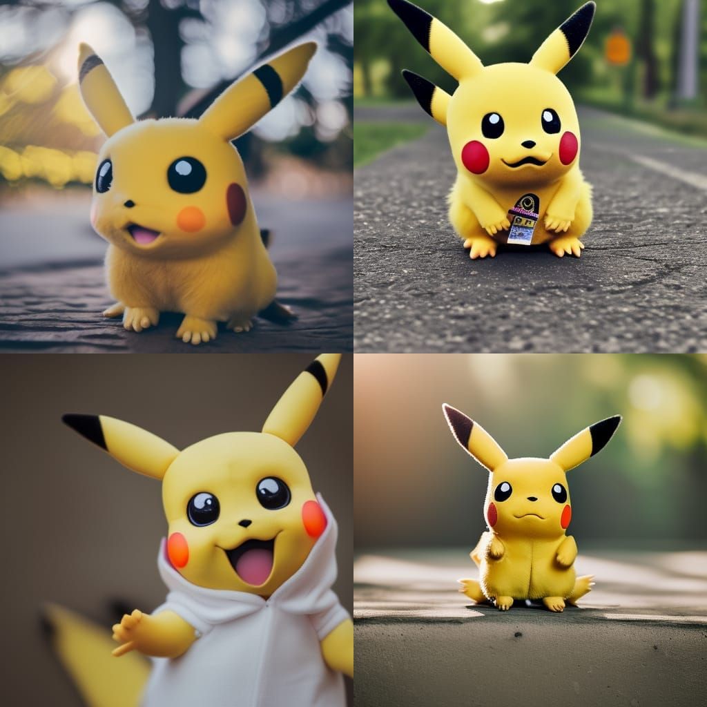 Photorealistic pikachu