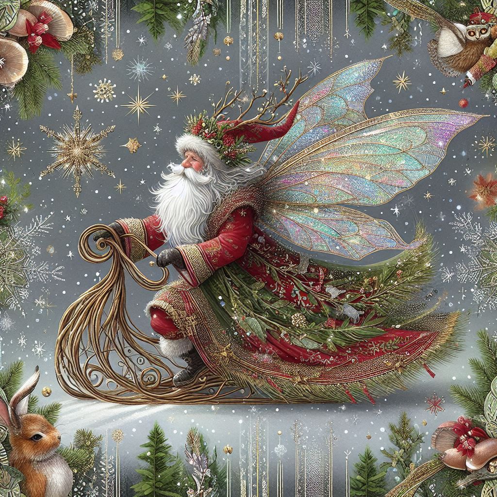 Whimsical Woodland Santa