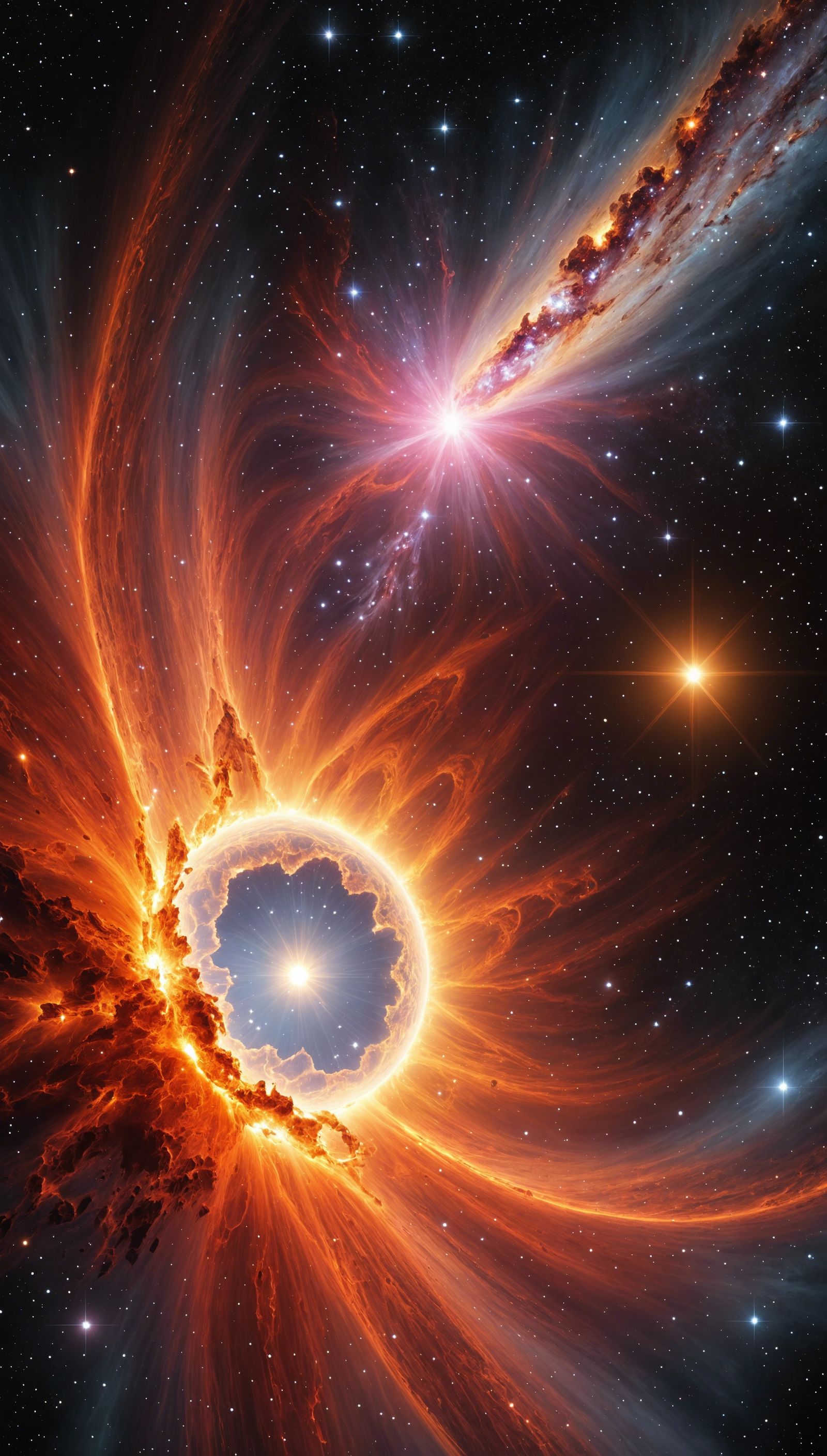 The beauty of a collapsing dwarf star.