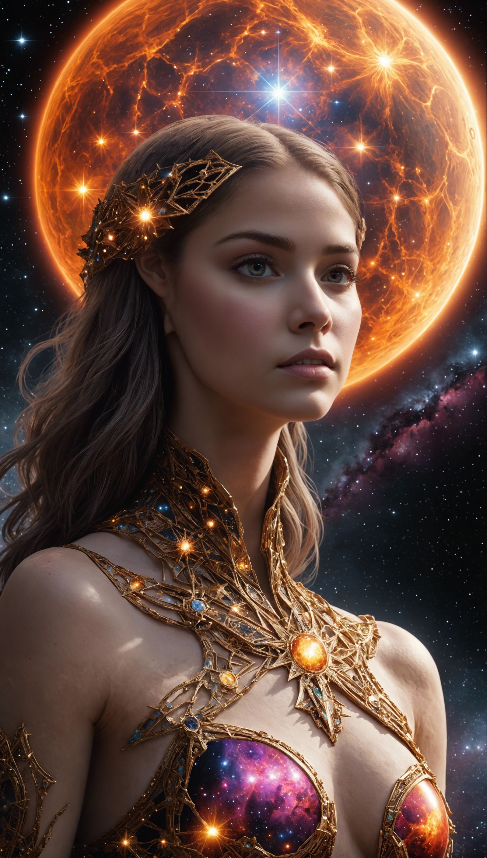 Transcendent beauty amongst the stars Pales in complexion to...