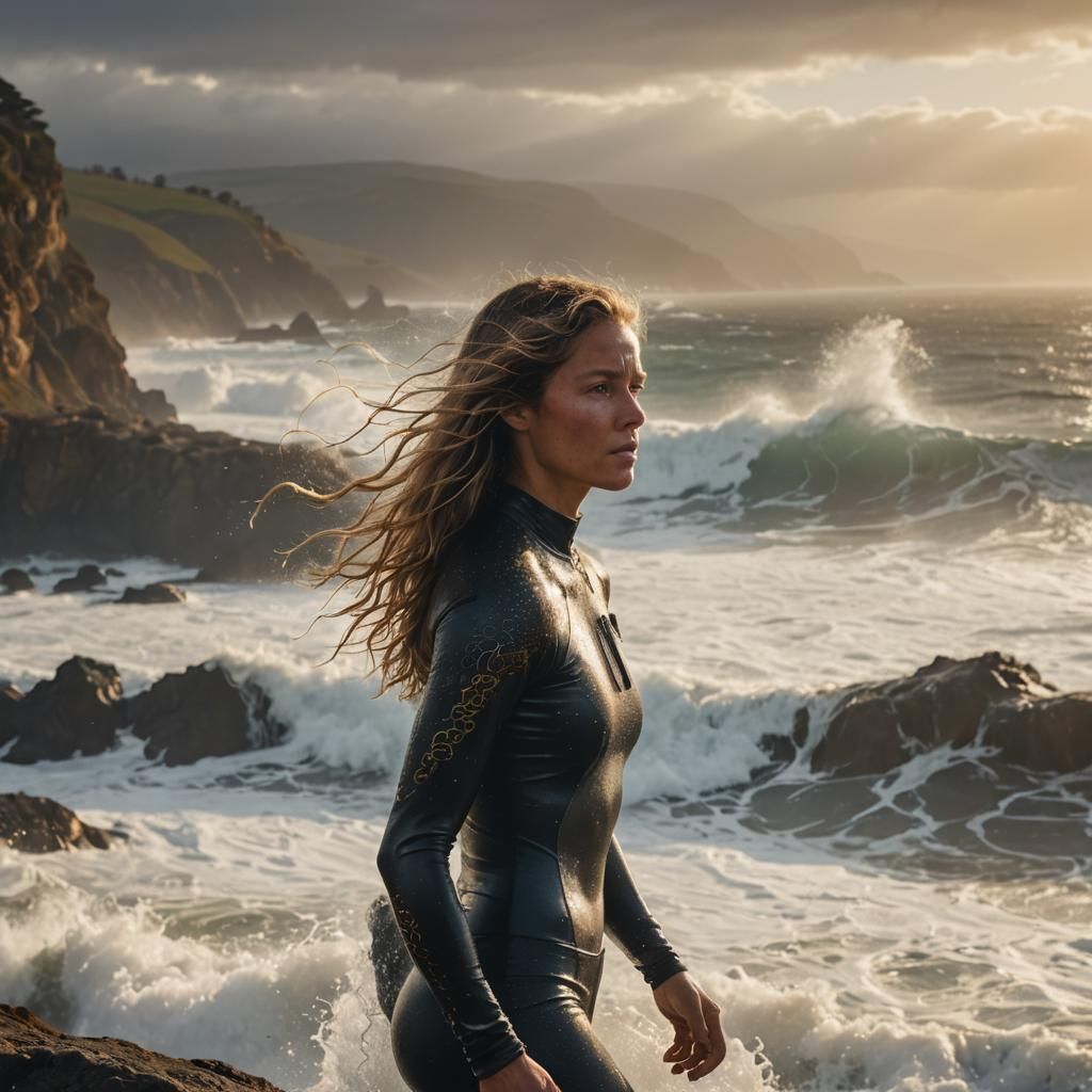 Surfer woman