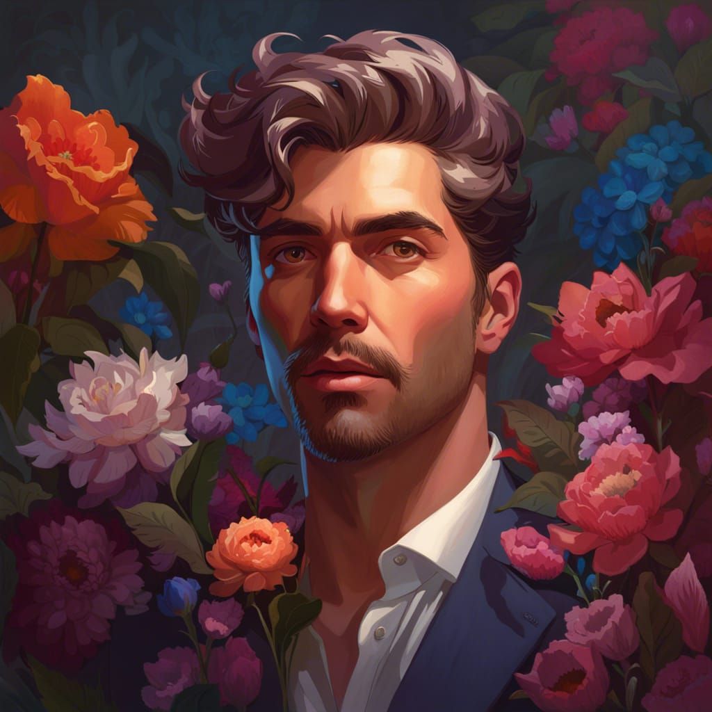 "I should have bought you flowers..." 🎙💐 AI Generated Artwork