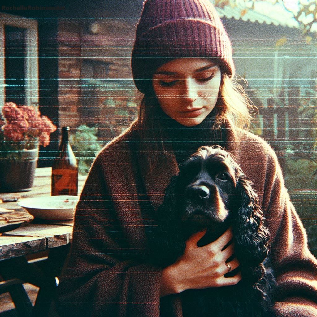 Woman And Her Dog Mel