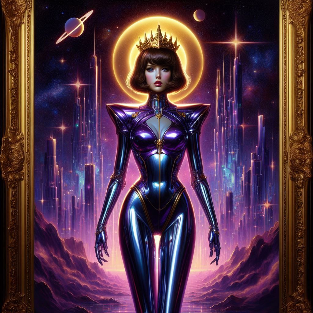 hajime sorayama retro 80s sci-fi futurism cyberpunk waluigie...