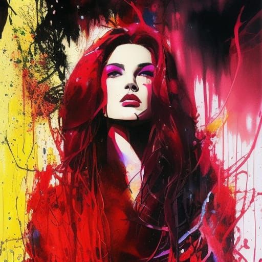 ArtStation - Scarlet Witch Ink