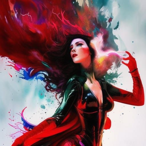 ArtStation - Scarlet Witch Ink