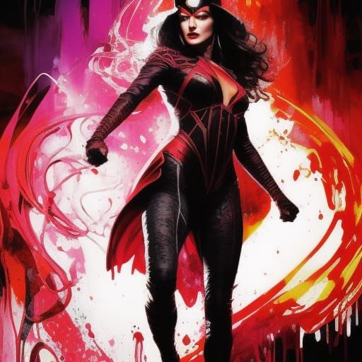 ArtStation - Scarlet Witch Ink