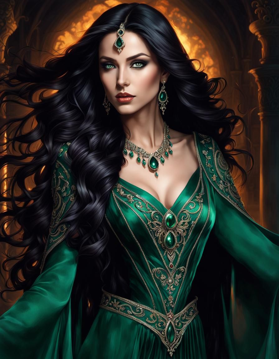 Green Princess - AI Generated Artwork - NightCafe Creator