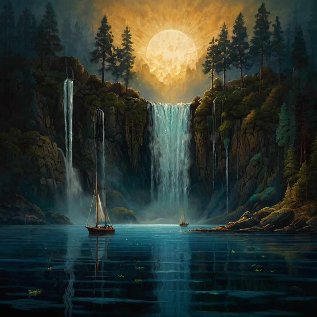 Sailboats on the lake