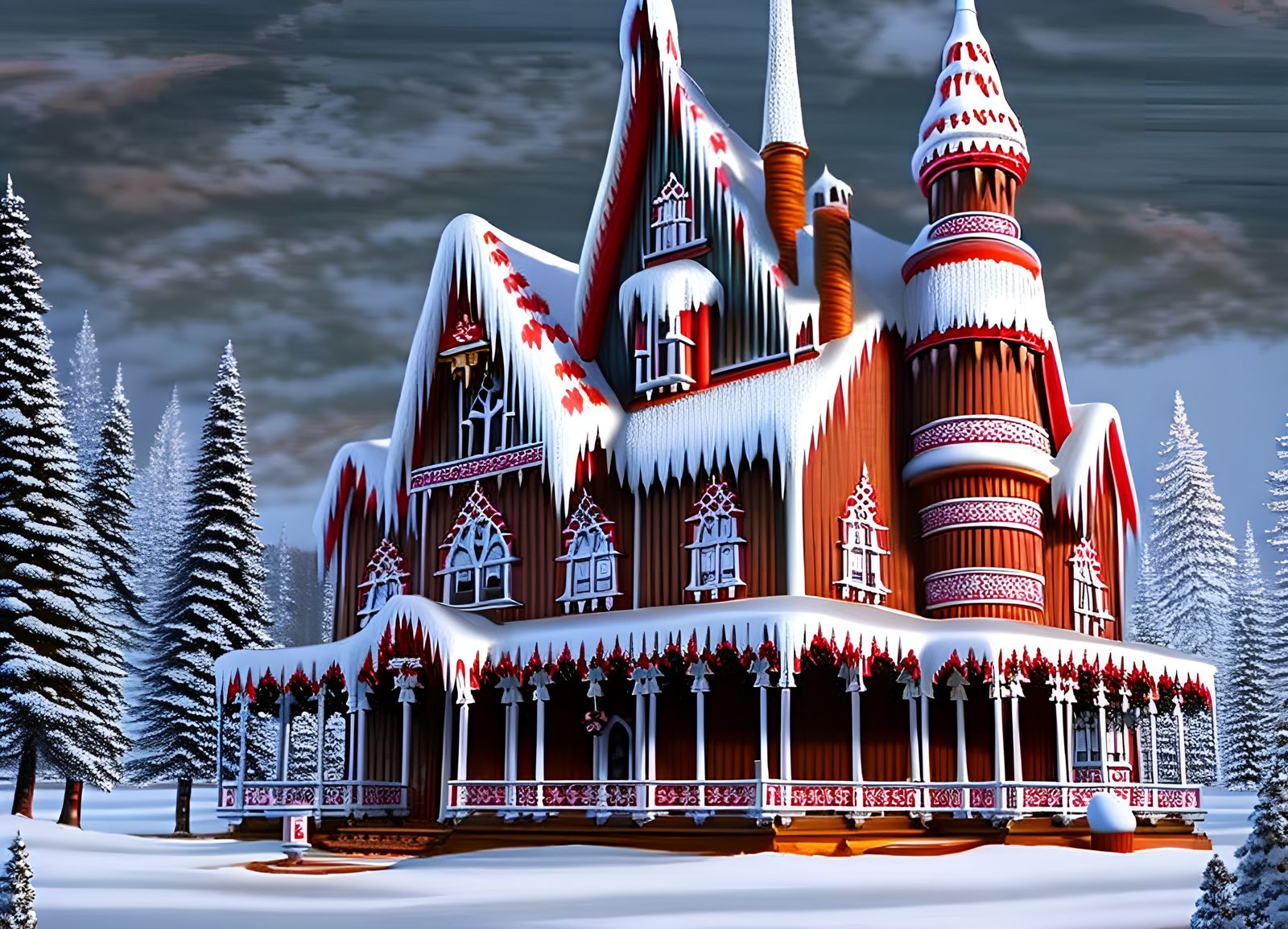 Gingerbread Manor  by @vlcers