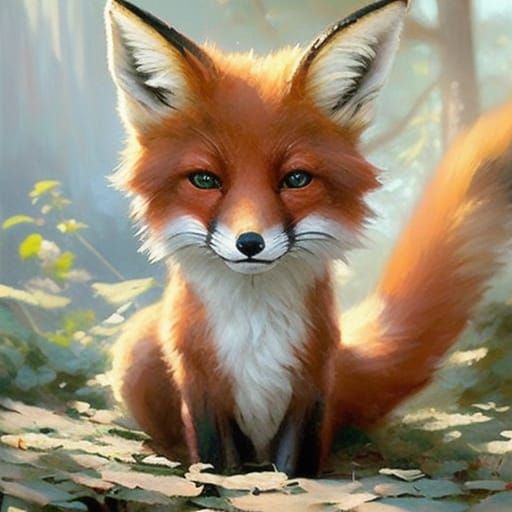 cute fox - AI Generated Artwork - NightCafe Creator