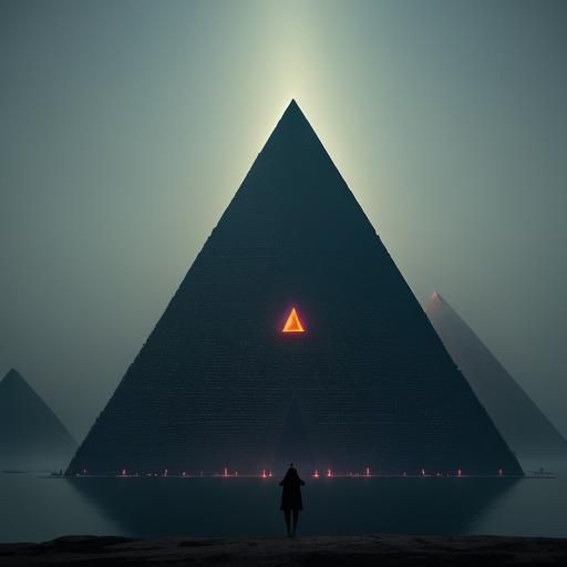 Pyramidal Secrets - AI Generated Artwork - NightCafe Creator
