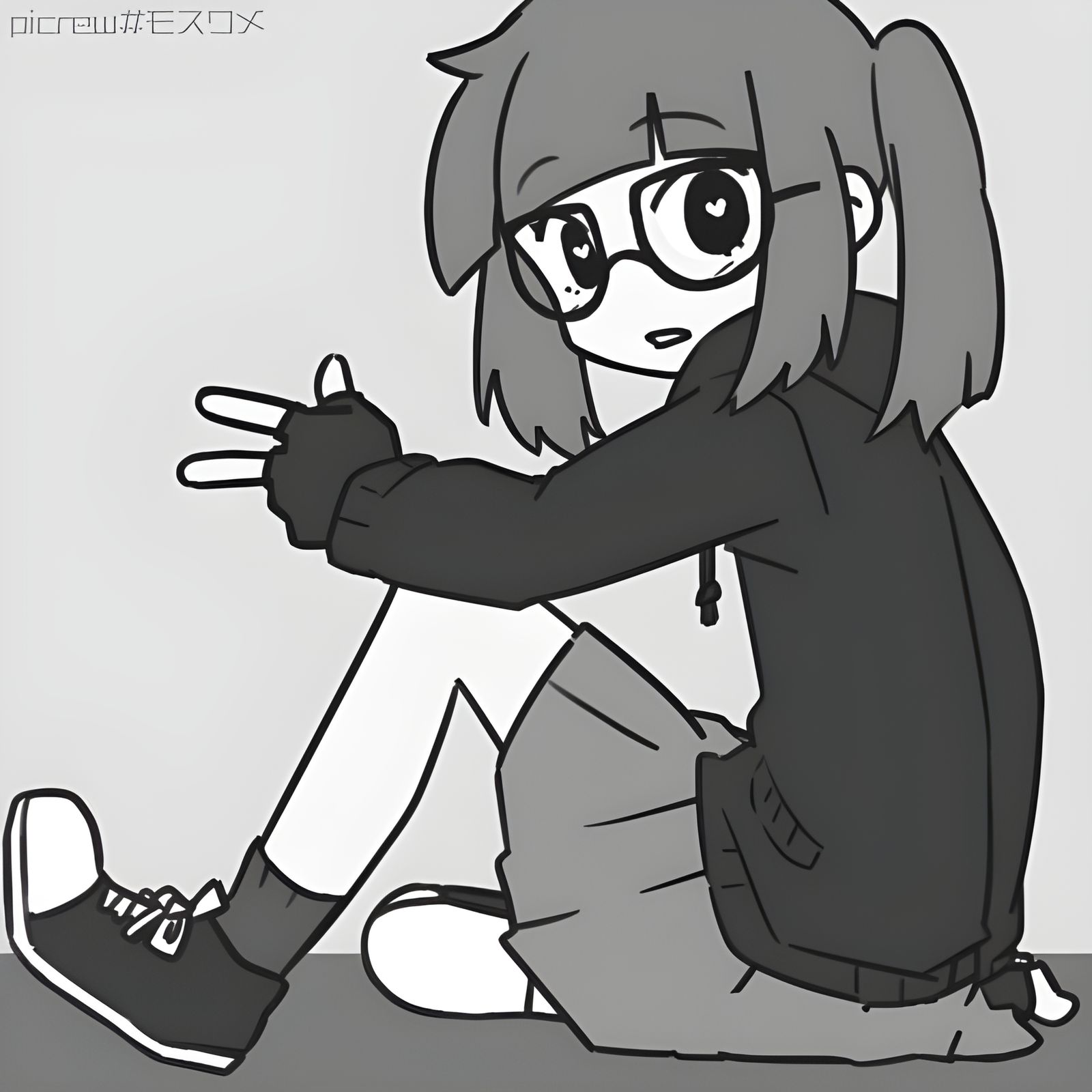 AI Generated Heart Emoji Face